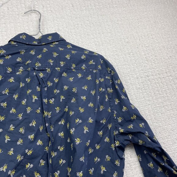 Ben Sherman The Casino Shirt Button Up Blue Floral AOP Long Sleeve Mens XL - Picture 15 of 15